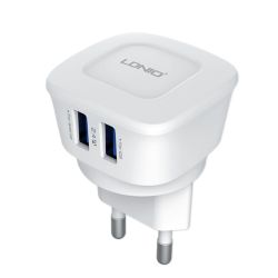 CHARGEUR DOUBLE PORT USB 2.4A LDNIO