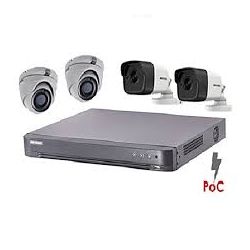 KIT 4 HIKVISION POC 2 MP