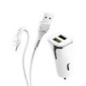 HOCO Z1 CAR CHARGER SET WITH CABLE